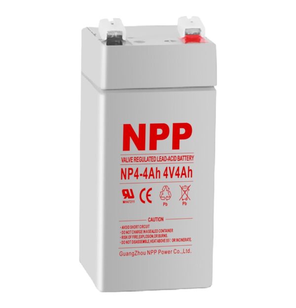 NPP 4V 4 Ah Rechargeable SLA Battery For Electronic Scales Weight Swatter U/R