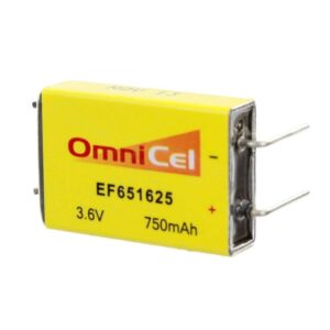 4x OmniCel ER651625 3.6V 750mAh Prismatic Lithium Battery BL-7PN Replaces LTC-7PN-S2, EF651625-S2, BiPower BL-7PN-S2, Eagle Picher LTC-7PN-S2, Keeper II LTC-7PN-S2, Ef651625-S2, EF651625-S2