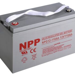 NPP NPG12-110Ah Rechargeable Gel Deep Cycle 12V 110 Ah Battery With Button Style Terminals