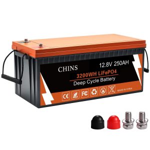 CHINS 12V 250Ah LiFePO4 Battery, 200A BMS,for Golf Car, Trolling Motor etc(Used)