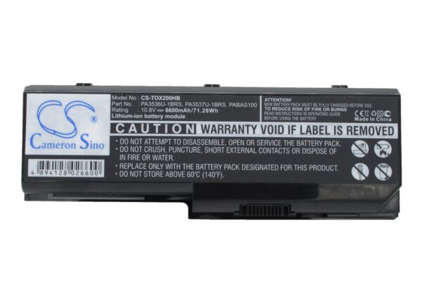 Toshiba  PA3536U-1BRS, PA3537U-1BAS, PA3537U-1BRS, PABAS100, PABAS101 CS-TOX200HB