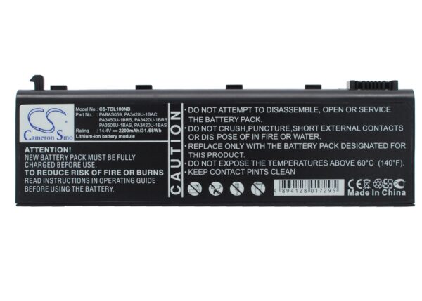 Toshiba  PA3420U-1BAC, PA3420U-1BAS, PA3420U-1BRS, PA3450U-1BRS, PA3506U-1BAS, PA3506U-1BRS, PABAS059 CS-TOL100NB