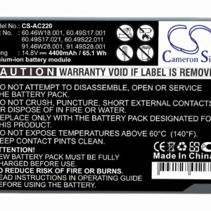 Acer  909-2420, 91.49V28.001, BT.00803.004, BT.T3004.001, BT.T3007.001, BT.T3007.003, BTP-43D1, BTP-58A1, BTP-59A1, BTP-60A1, BTP-84A1, BTP-85A1, LC.BTP01.003, LC.BTP03.002 CS-AC220