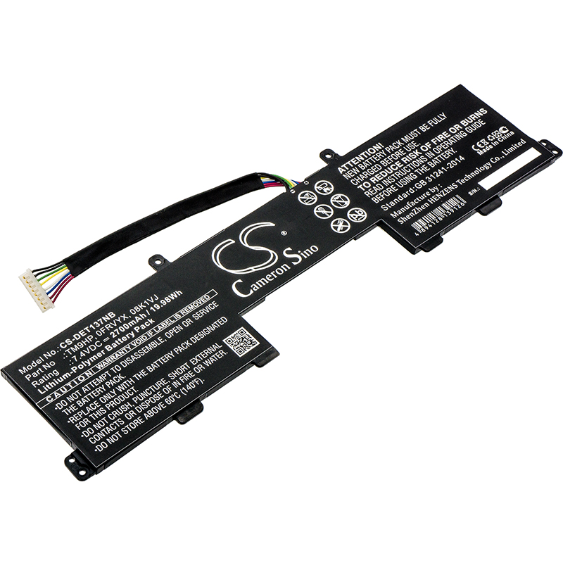 DELL 08K1VJ, 0FRVYX, 0J84W0, 0R89JJ, 8K1VJ, FRVYX, J84W0, R89JJ, TM9HP CS-DET137NB