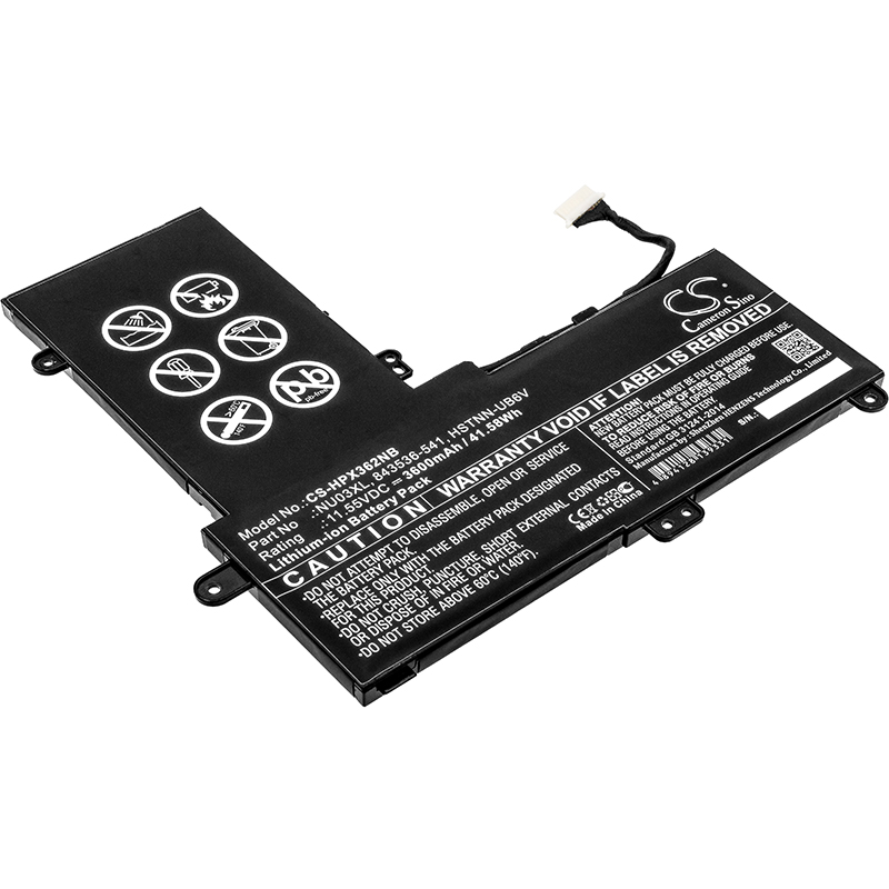 HP 843536-541, 844201-850, 844201-855, 844201-856, HSTNN-UB6V, NU03XL, TPN-C128, TPN-W117 CS-HPX362NB