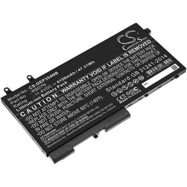 DELL  49HG8, H82T6, K7C4H, R8D7N, TNT6H, W8GMW CS-DEP354NB
