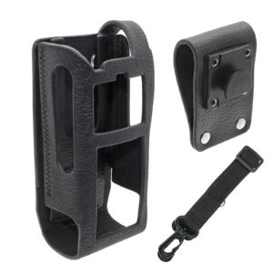 Hard Leather Carry Case Belt Loop for MTP3000 Radio PMLN5885A