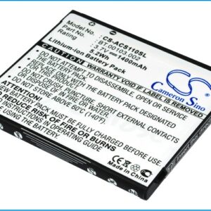 1400 mAh for Acer 1UF504553-1-T0582,BT.00103.002
