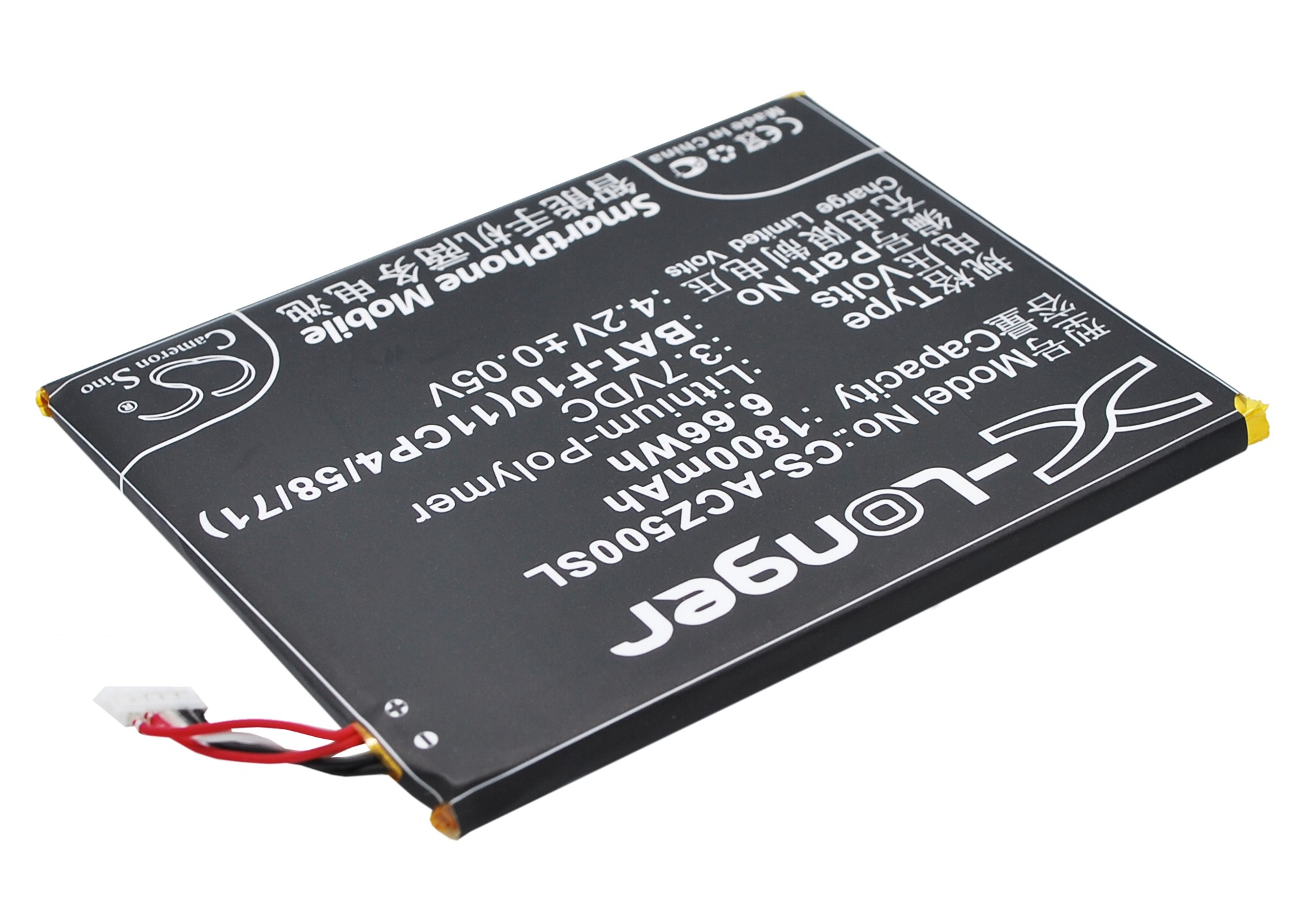 1800 mAh for Acer BAT-F10(11CP4/58/71)