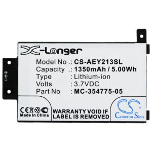 1350 mAh for Amazon 58-000049,MC-354775-05,S13-R1-D,S13-R1-S