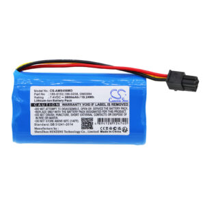 2600 mAh for Aspect Medical System 185-0152,186-0208,OM0084