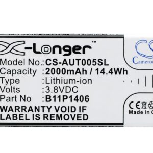 2000 mAh for Asus 0B200-01110000,B11P1406