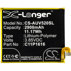 2900 mAh for Asus 0B200-02480000,C11P1616