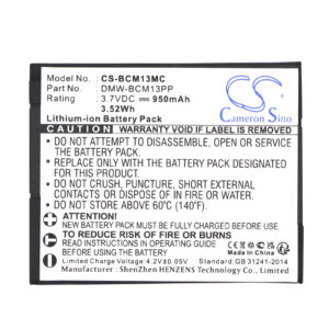 950 mAh for Panasonic DMW-BCM13,DMW-BCM13E,DMW-BCM13PP