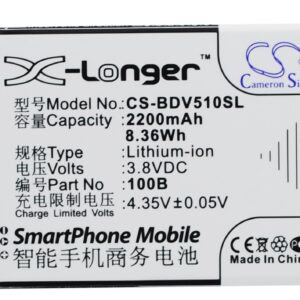 2200 mAh for 100+ 100B