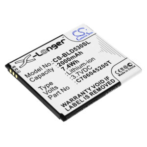 2000 mAh for BLU C706045200P,C706045200T