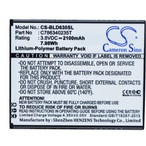 2100 mAh for BLU C786340235T