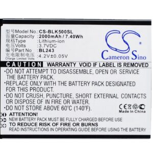 2000 mAh for Lenovo BL243
