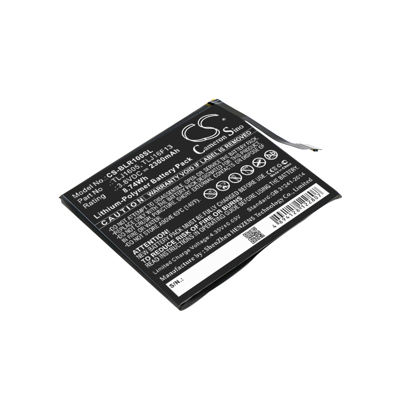 2300 mAh for BLU C675940250T,TLJ1605,TLJ1607,TLJ16F13,TPJ16G20