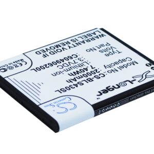 2000 mAh for BLU C604905200T,C604906200L