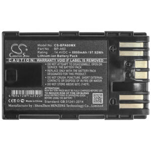 6800 mAh for Canon BP-A60