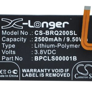 2500 mAh for BlackBerry 1ICP4/59/93,BPCLS00001B
