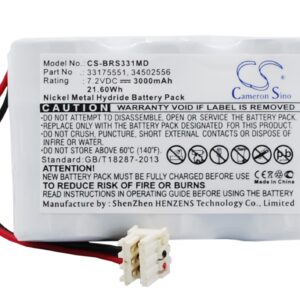 3000 mAh for Braun 33175551,34502556,OM11443