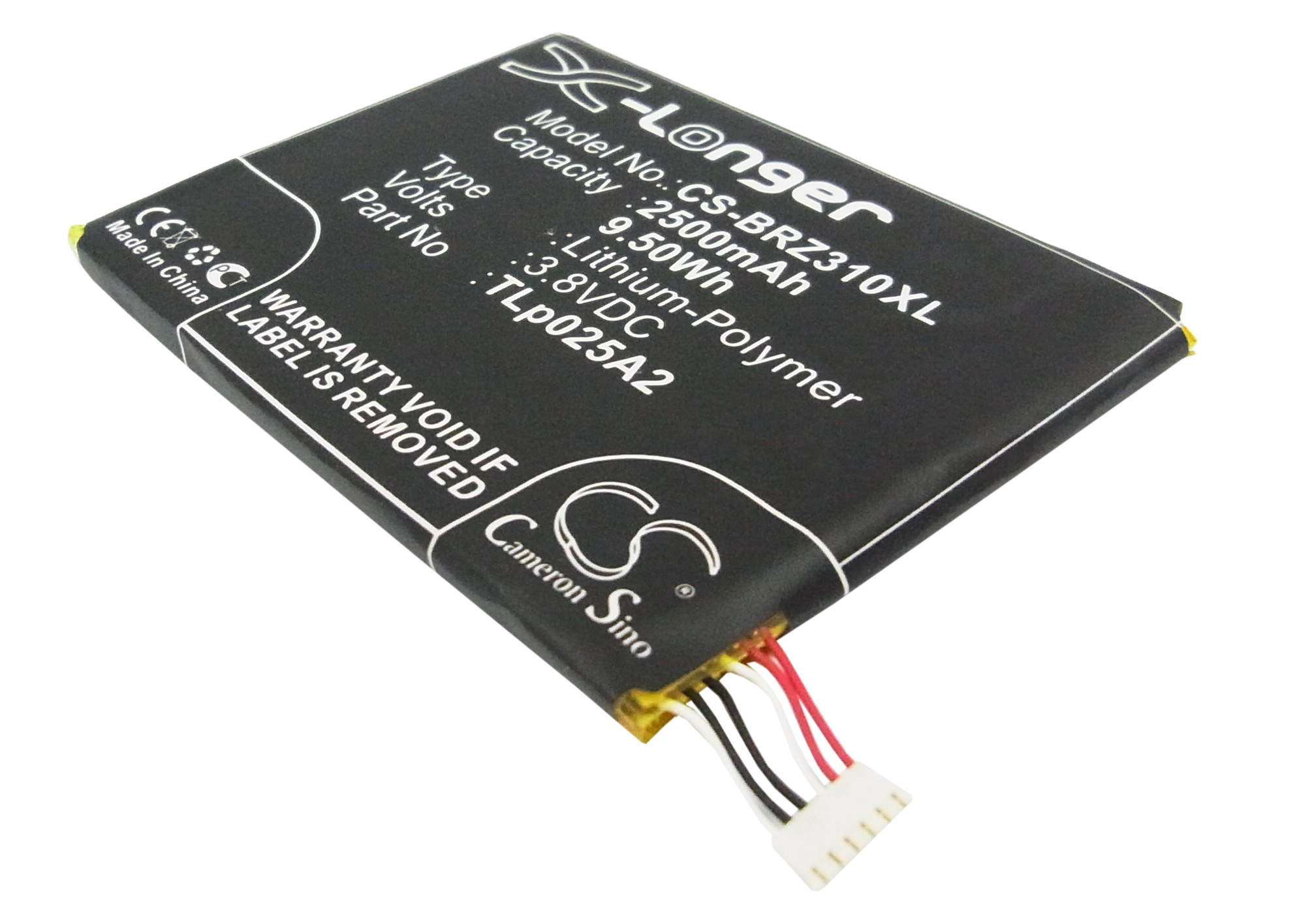 2500 mAh for BlackBerry FIH435573,TLp025A2