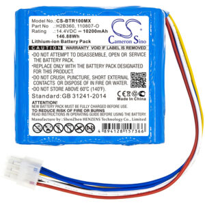 10200 mAh for Bellavista 030.811.020,110807-O,300.784.000,H2B360
