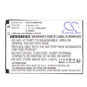 1700 mAh for Columbia 036482-001