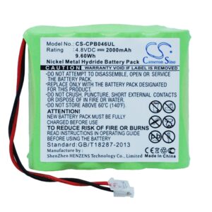 2000 mAh for Universel AA x 4