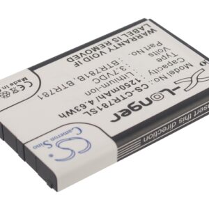 1250 mAh for Casio BTR781,BTR781B