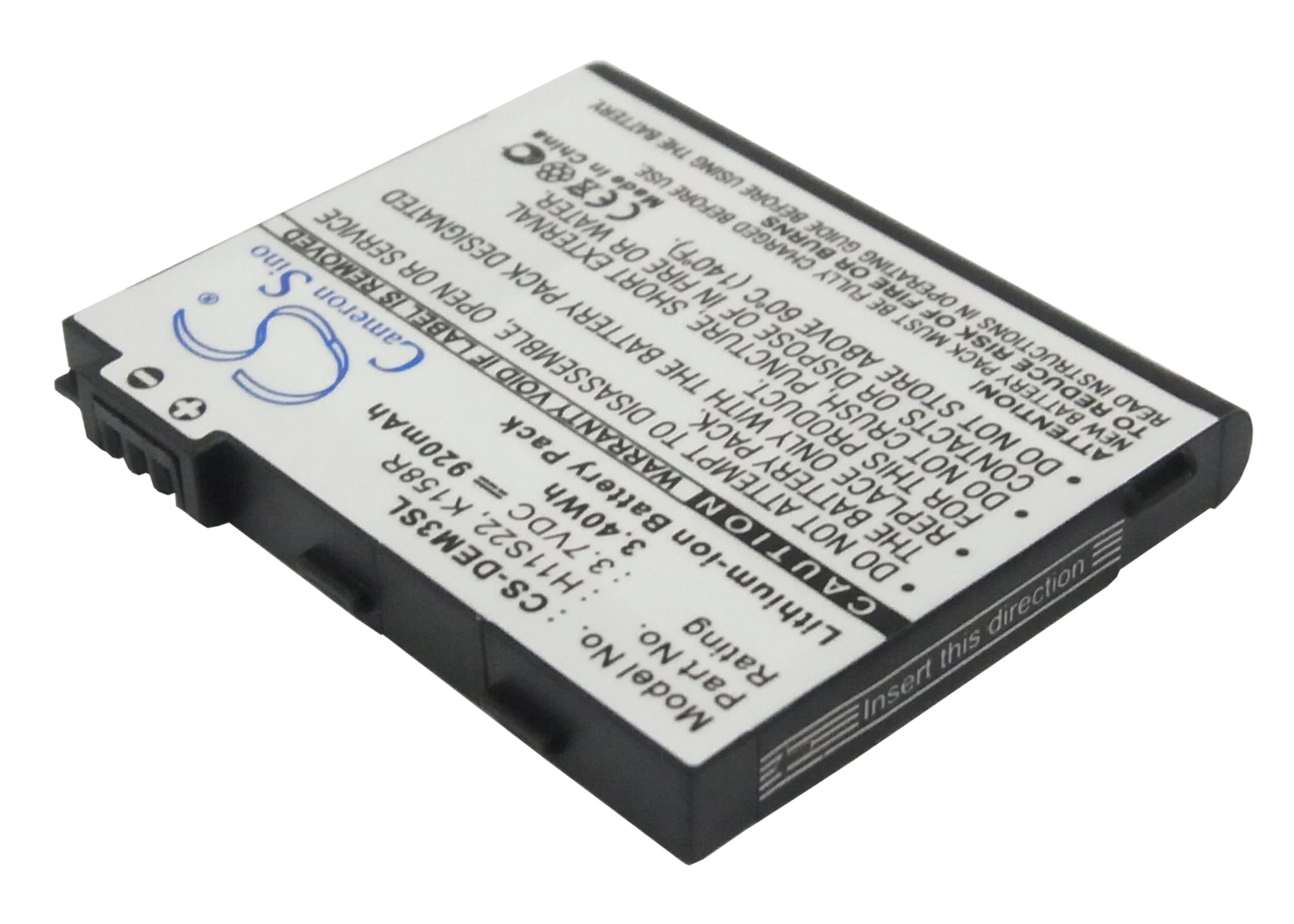 920 mAh for Dell D986R,H11B01B,H11S22,K158R,OK158R