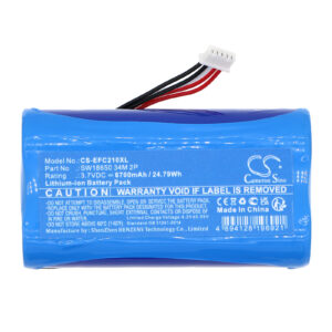 6700 mAh for Eufy SW18650 34M 2P