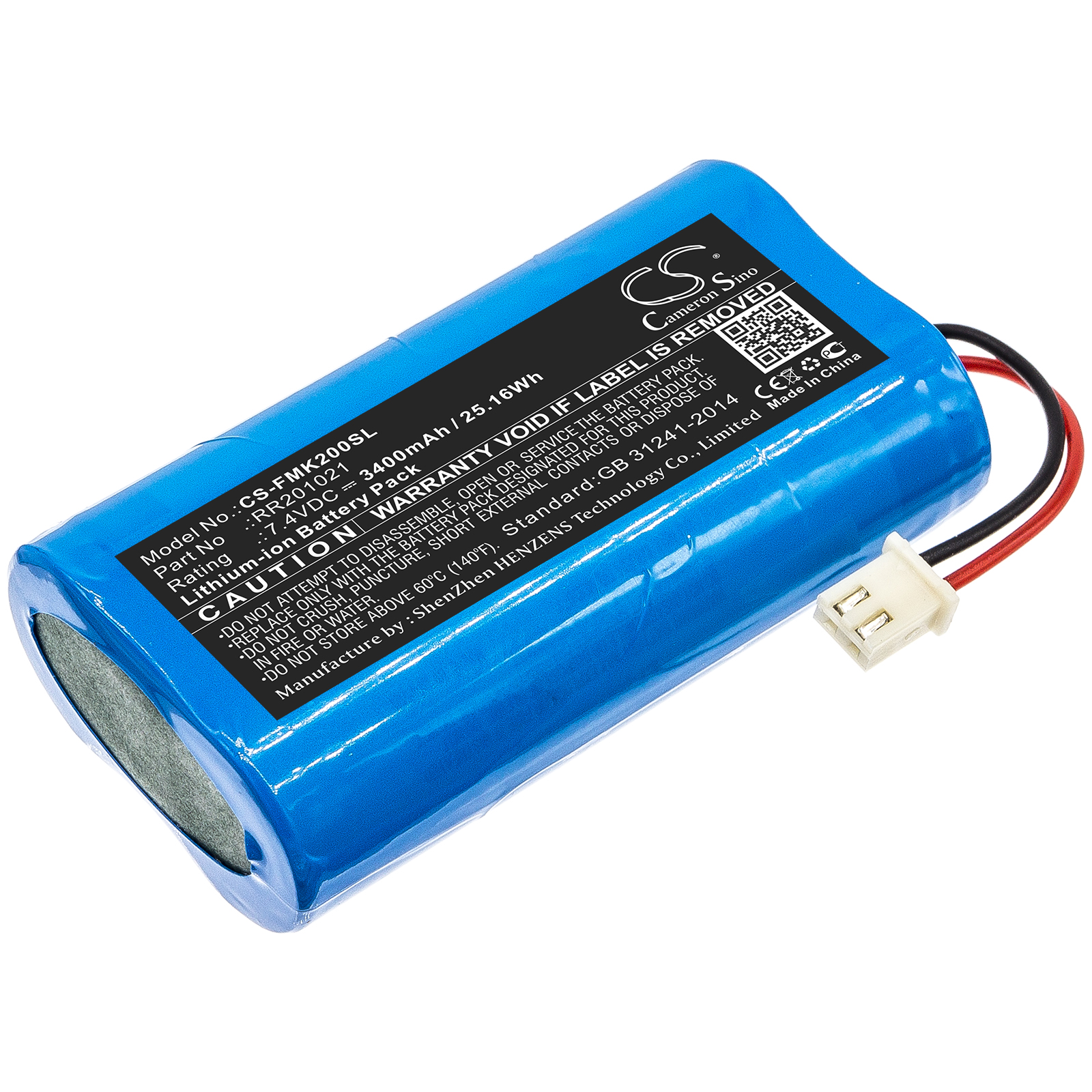 3400 mAh for Fusion RR201021