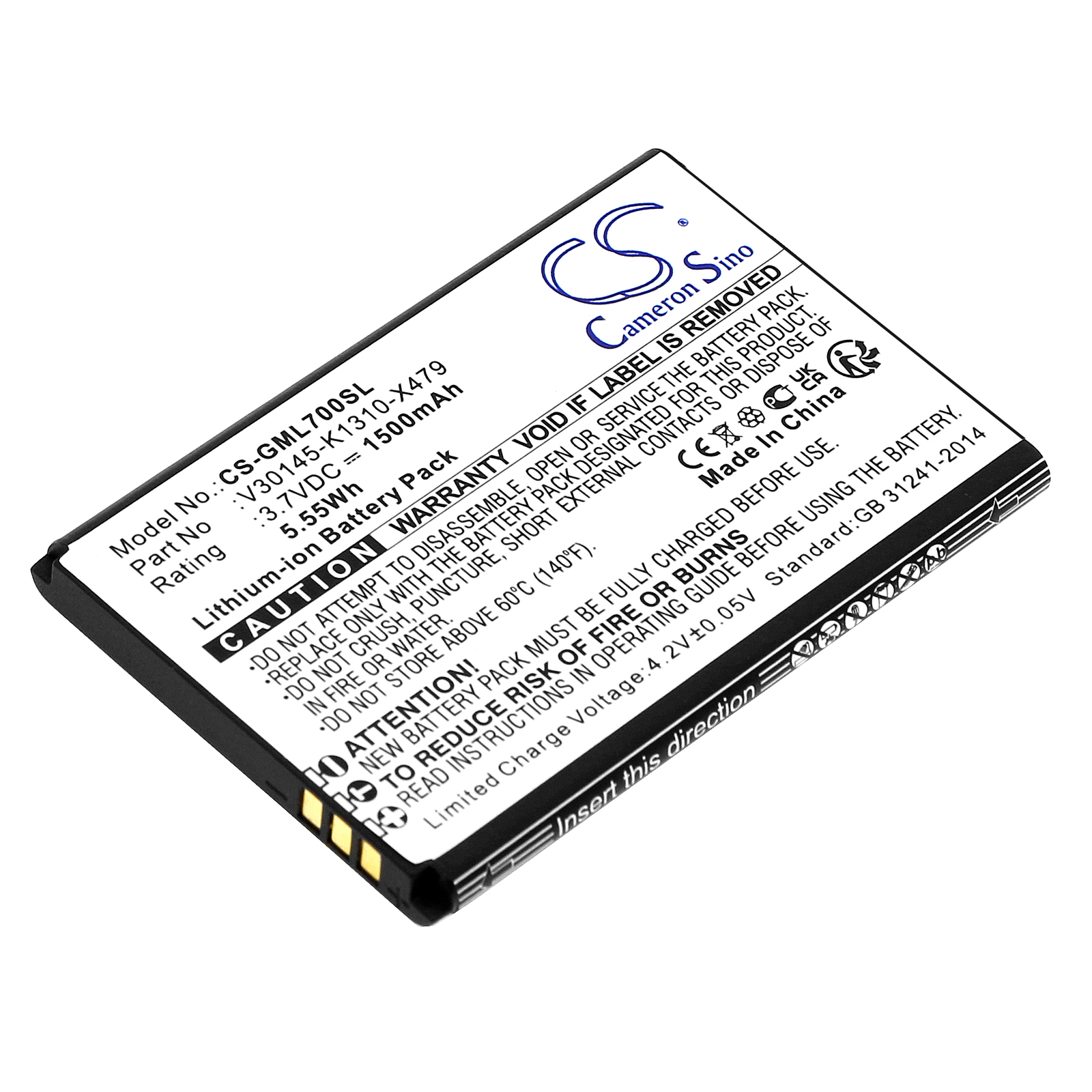 1500 mAh for Gigaset V30145-K1310-X479