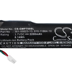 2200 mAh for Garmin 010-11864-10,361-00022-15,361-00023-13,SDDC-L1163