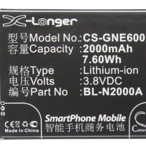 2000 mAh for BLU L240A,L240i,Life Pure