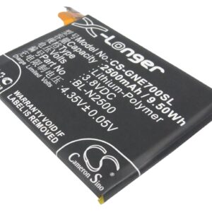 2500 mAh for BLU L259L,L260L,Life Pure XL,P0010UU