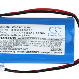 800 mAh for Gardena 01866-00.600.02