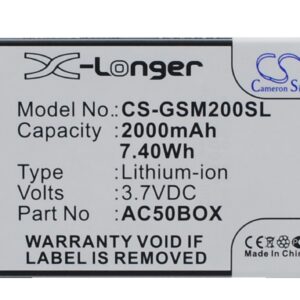 2000 mAh for ArcMoile Velocity