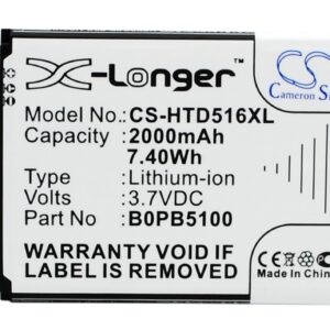 2000 mAh for HTC 5360570,B0PB5100