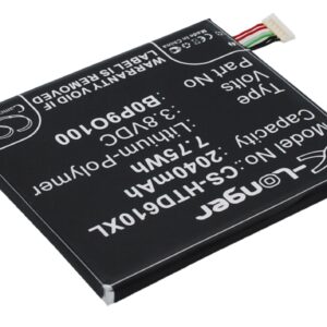2040 mAh for HTC 35H00222-00M,35H00222-01M,B0P9O100,BOP90100