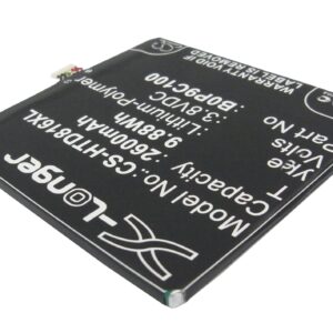 2600 mAh for HTC 35H00220-00M,35H00220-01M,B0P9C100