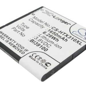 1650 mAh for HTC 35H00170-01M,BA S640,BI39100