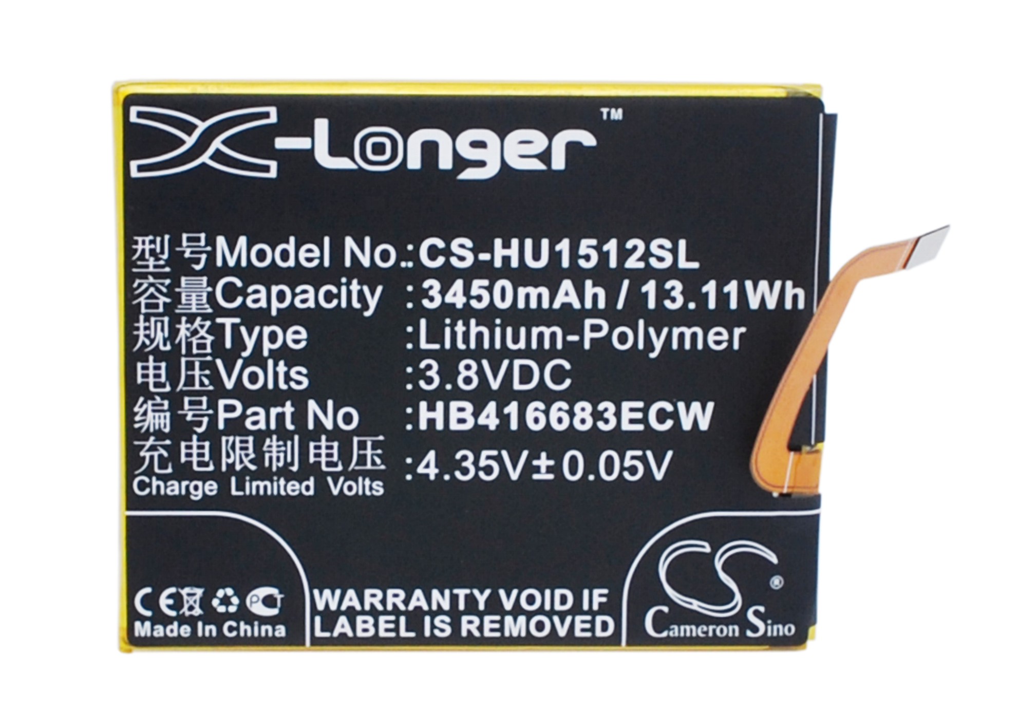 3450 mAh for Google HB416683ECW
