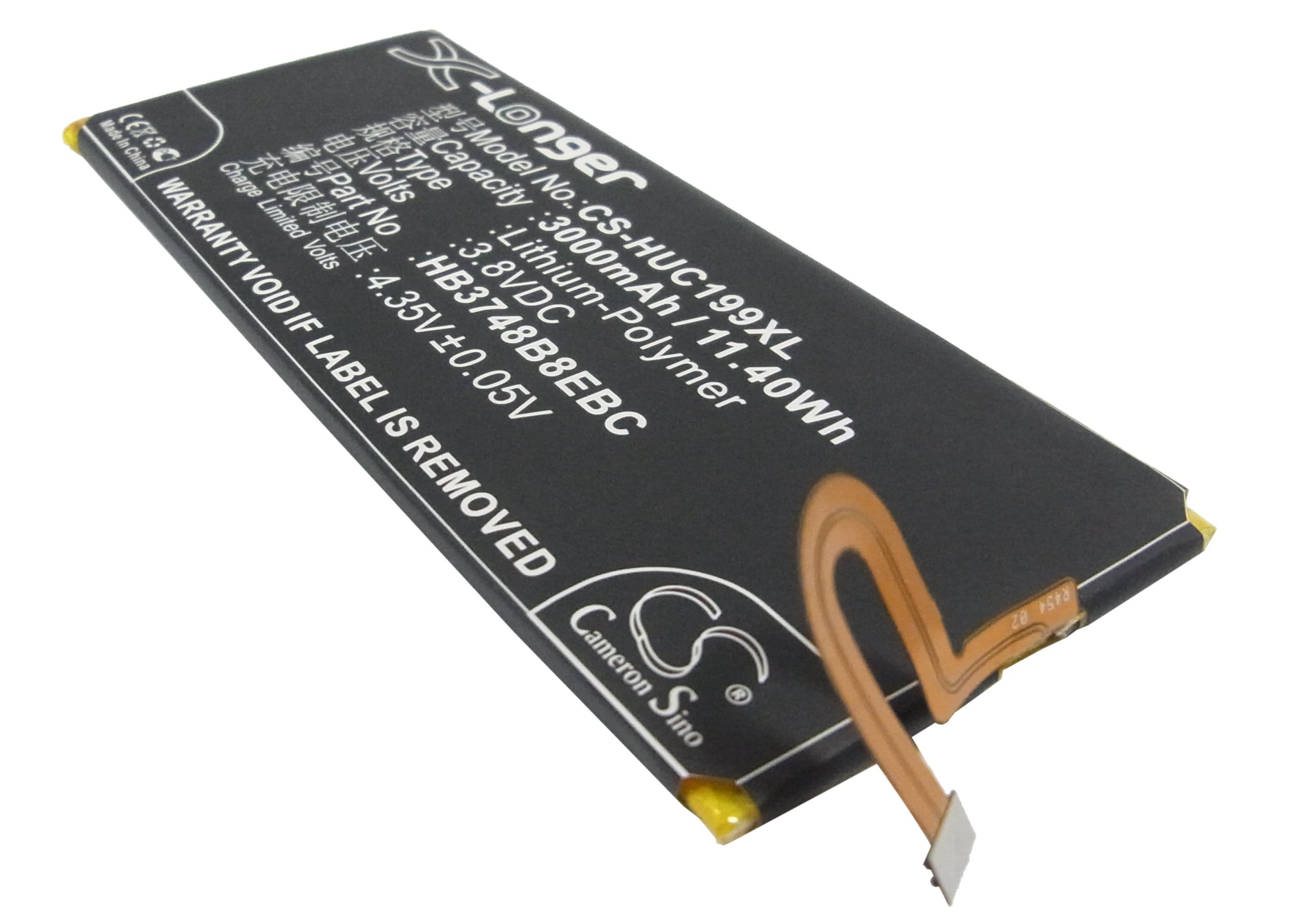 3000 mAh for Huawei HB3748B8EBC