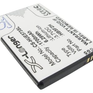 1700 mAh for Huawei HB554666RAW,HB5F2H
