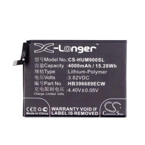 4000 mAh for Huawei HB396689ECW