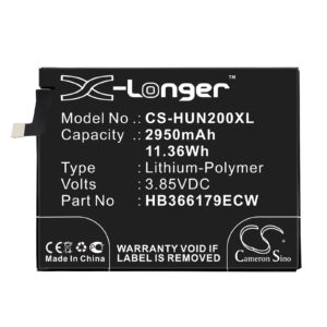 2950 mAh for Huawei HB366179ECW